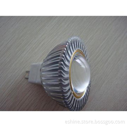 White aluminum LED spotlight, 3*1W white or warm white CE GS GOST CB